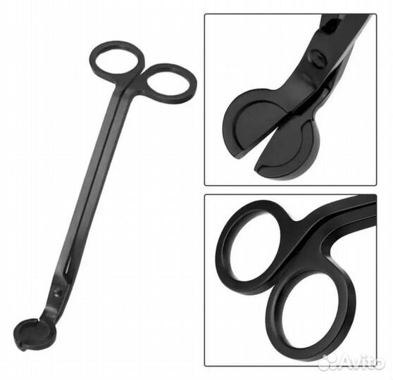 Триммер (ножницы) для свечей, цвет черный