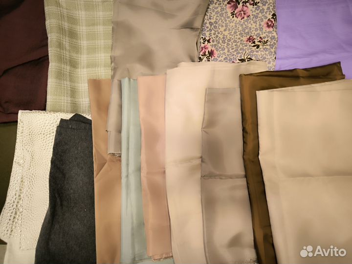 Ткань СССР цена за всё 33 отреза, более 8кг