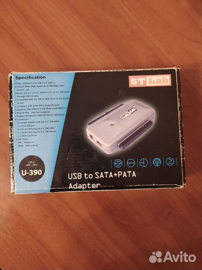 Адаптер STLab Usb-sata U-390 HDD/SSD