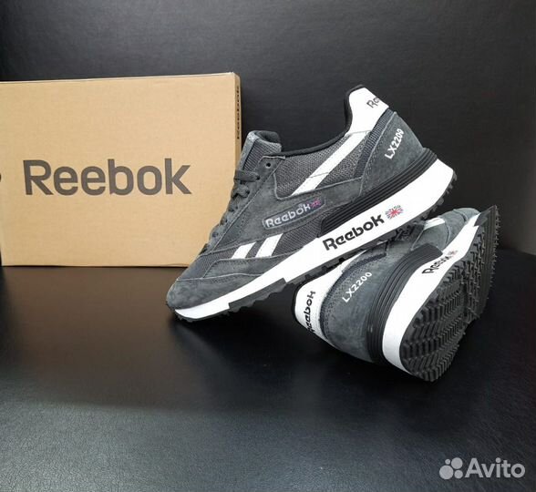 Кроссовки Reebok серые 40-46 артикул 3180 лето