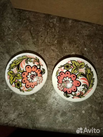 Дверные ручки фарфоровые