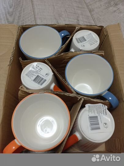 Кружки набором 6 шт новые
