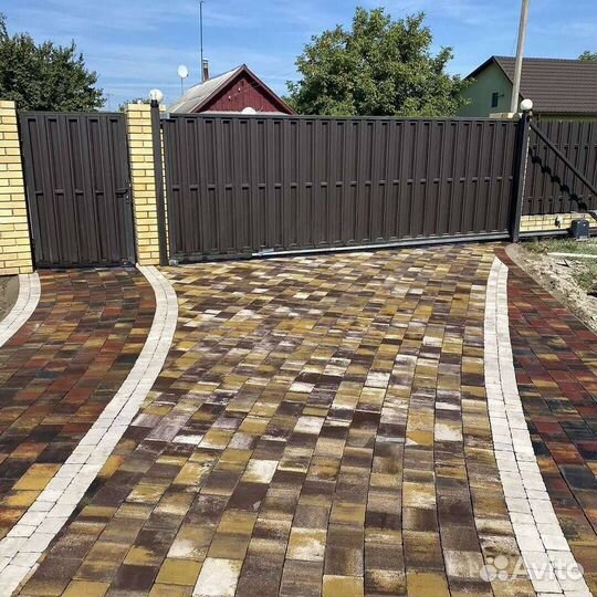 Брусчатка тротуарная плитка / укладка под ключ
