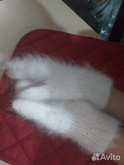 Перчатки. Варежки из кролика