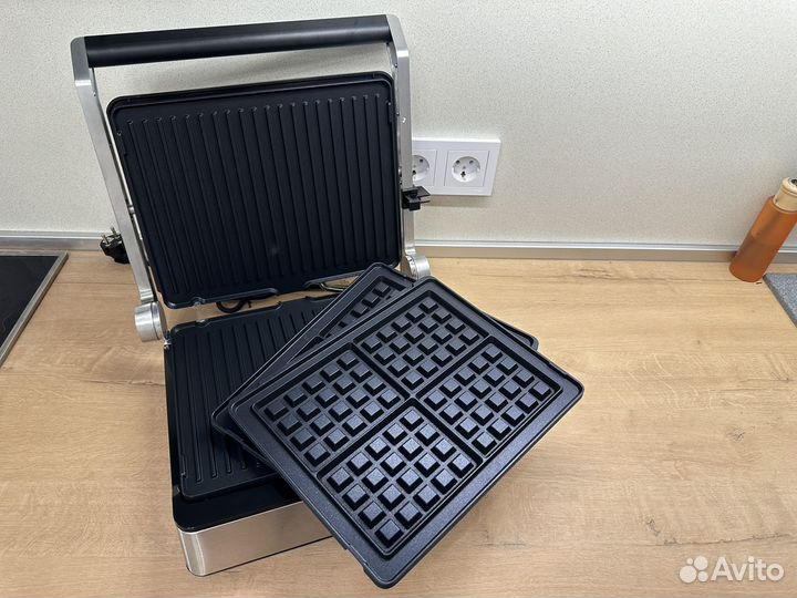 Новый электрогриль + вафельница