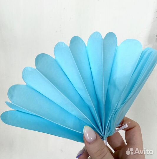 Декор бумажный помпон