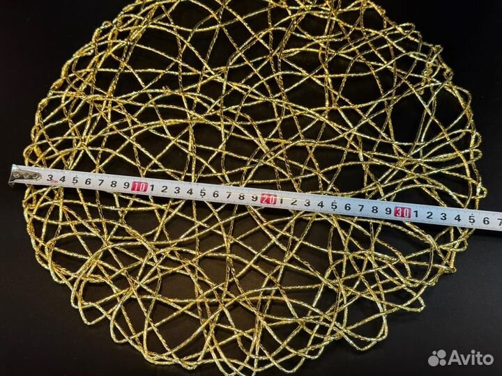 Салфетки zara сервировочные золотые-3 шт