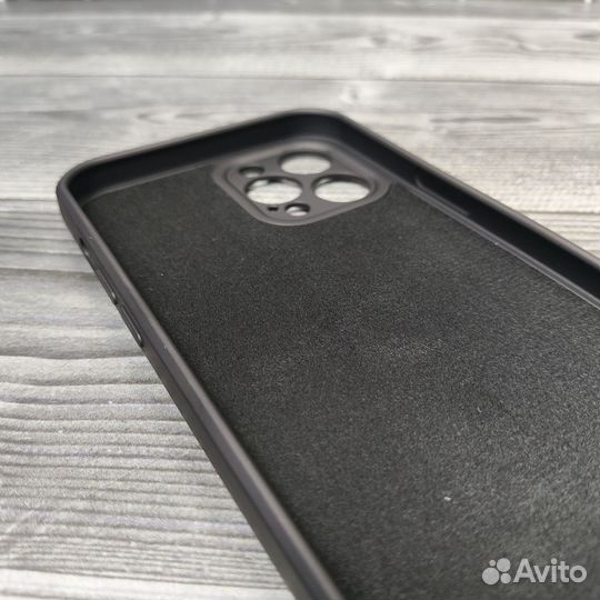 Чехол силикон ring case для iPhone 12pro max black