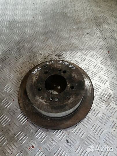 Тормозной диск задний Kia Sportage SL G4KD 2010