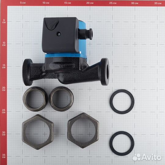 Циркуляционный насос для систем отопления Stout 32/40-180 DN32 подъем 4 м 180 мм с гайками (SPC-0010