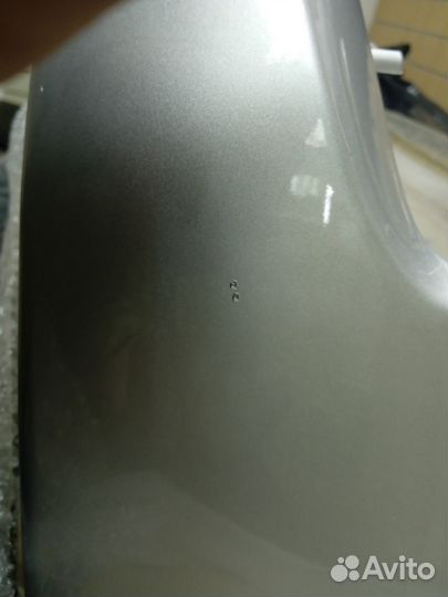 Бампер передний Hyundai solaris 2017- Серебристый