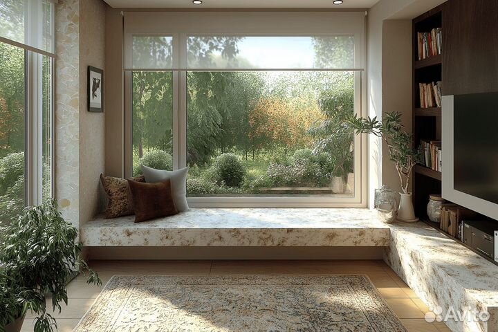 Подоконники под Ваш размер. Расчёт. Доставка