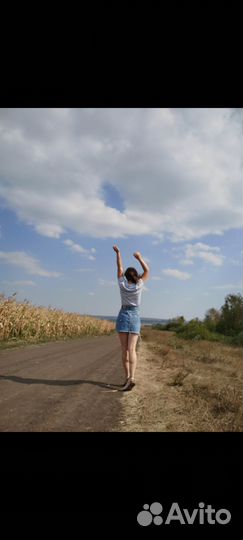 Джинсовая мини-юбка