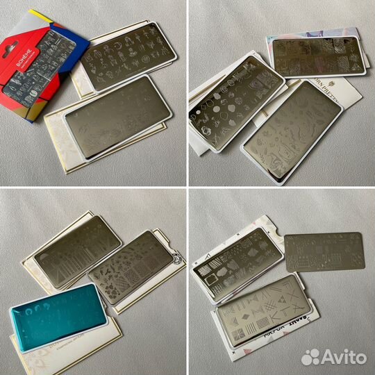 Пластины для стемпинга разные