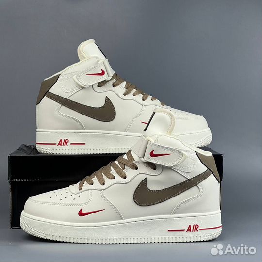 Зимние Nike Air Force (41-45) beige
