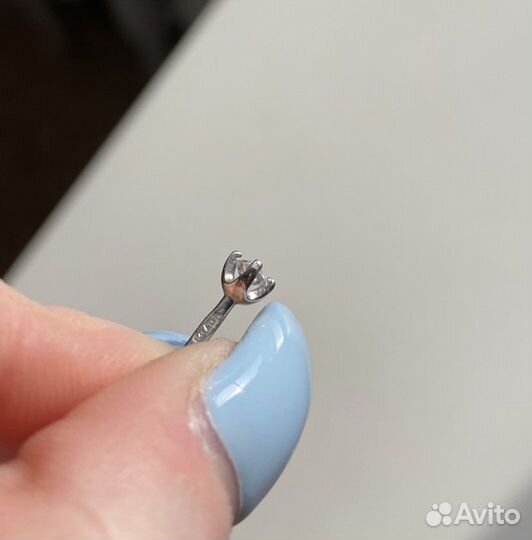 Серьги гвоздики серебро