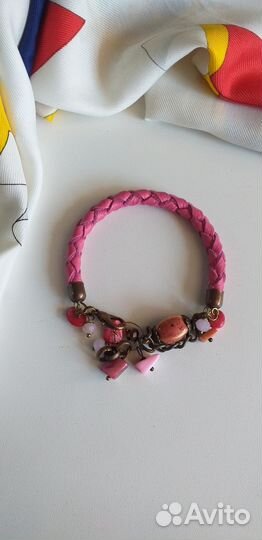 Кожаный браслет ручной работы