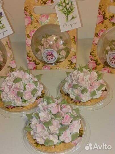 Цветы из зефира