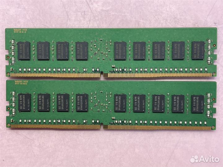 Samsung 16GB DDR4 2x8GB 2133 Mhz серверная Ecc Reg
