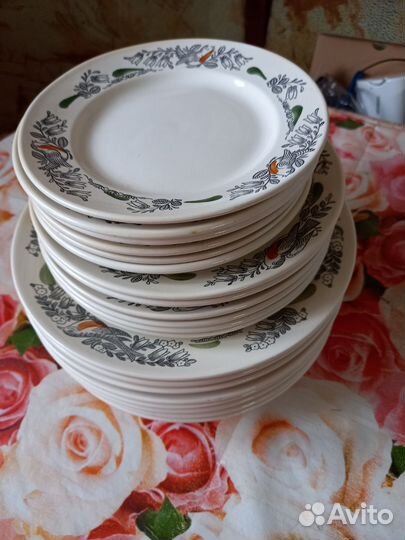 Новые тарелки, посуда зик СССР комплект