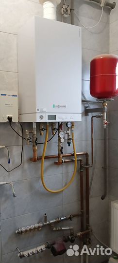 Монтаж системы отопления, водопровод канализация