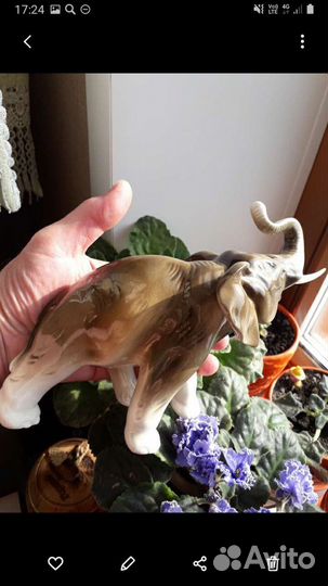 Слон.Фарфор.В идеальном состоянии