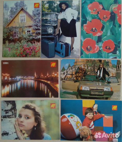Календарики карманные из 90-х