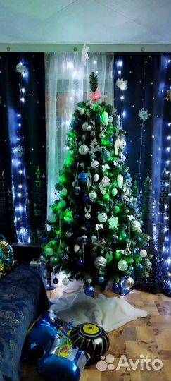 Елка искусственная литая заснеженная