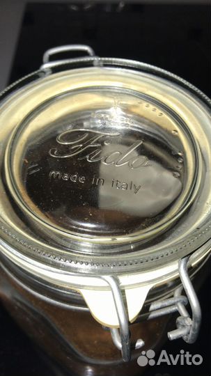 Банка fido стеклянная с бугельным замком 1 литр