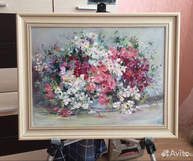 Картина маслом Полевые цветы