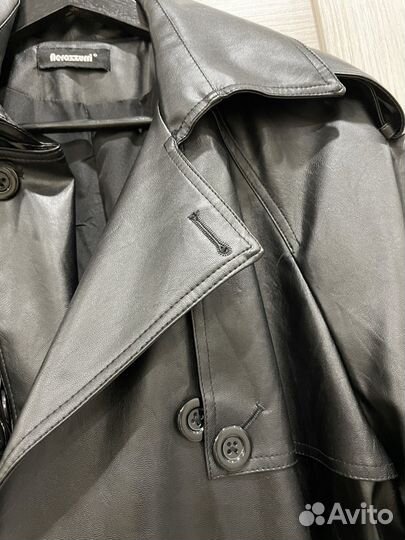 Кожаный плащ женский 42-44