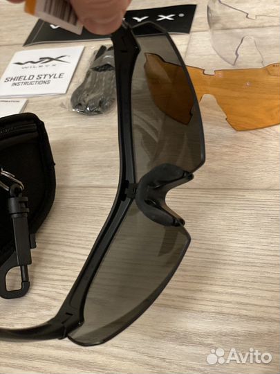 Wiley X Vapor 2.5 Grey/Clear/Light Rust Tan Frame