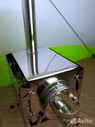 Печь туристическая Малая на 15 л. c 3D экранами