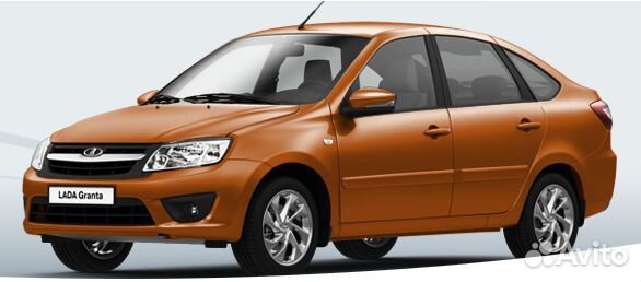 Крыло левое Гранта Ваз 2190 оранжевый 111 Апельсин