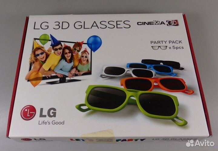 Набор очков LG 3D glasses для просмотра 3D фильмов