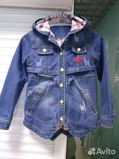 Джинсовая куртка для девочки 116