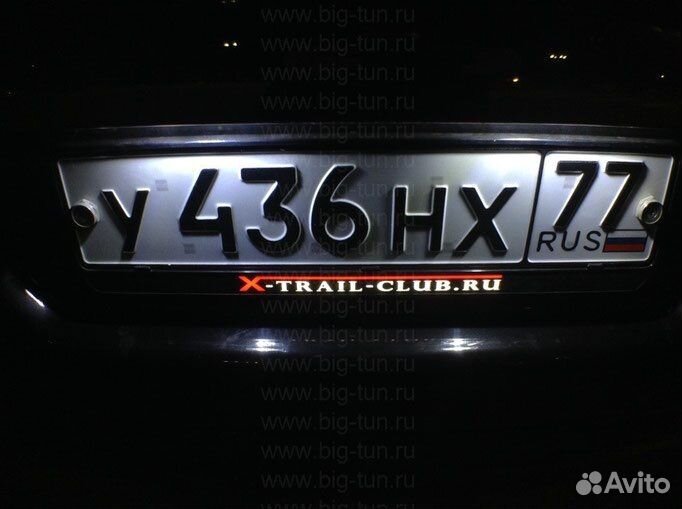 Рамки гос. номера с подсветкой