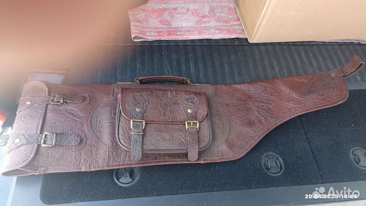 Кожаный чехол для ружья иж 27