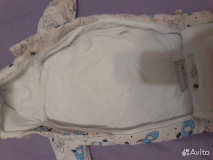 Демисезонный конверт на выписку для мальчика