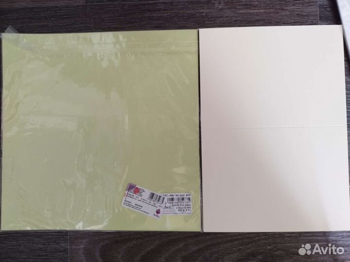 Основы для открыток разноцветные и картон