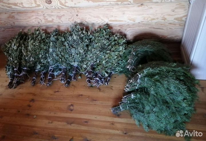 Веники Пихта, можевел, Берёза, липа