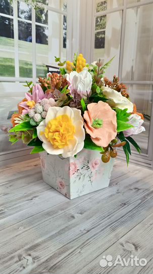 Весенний букет - мыло ручной работы