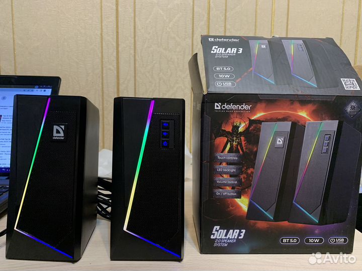 Колонки для компьютера с bluetooth defender Solar3