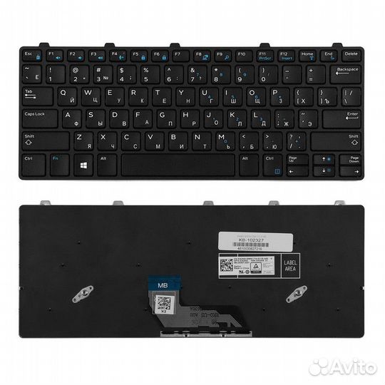Клавиатура Dell Inspiron 11-3180, 3189. Плоский E