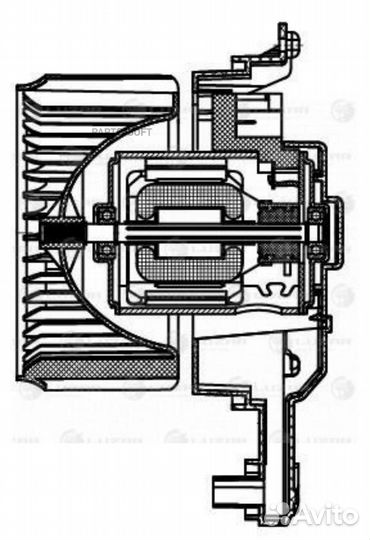Вентилятор отопителя салона honda/toyota CR-V/hilu