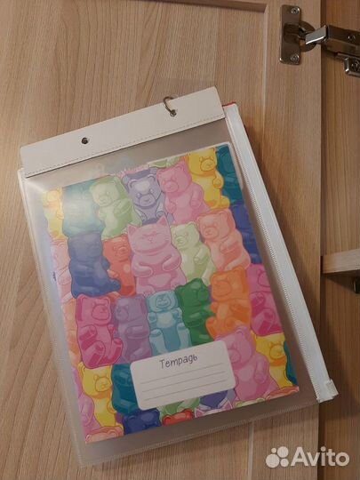 Папки А5 на молнии зип-лок, набор 5 шт