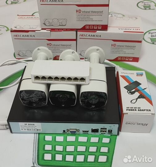 Комплект для видеонаблюдения уличный IP 5 MP