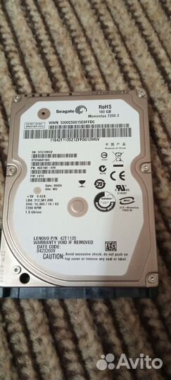 Seagate 2.5 SATA.160 гб