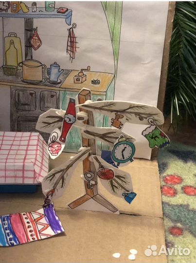 Финдус и Петсон материалы для бумажного театра