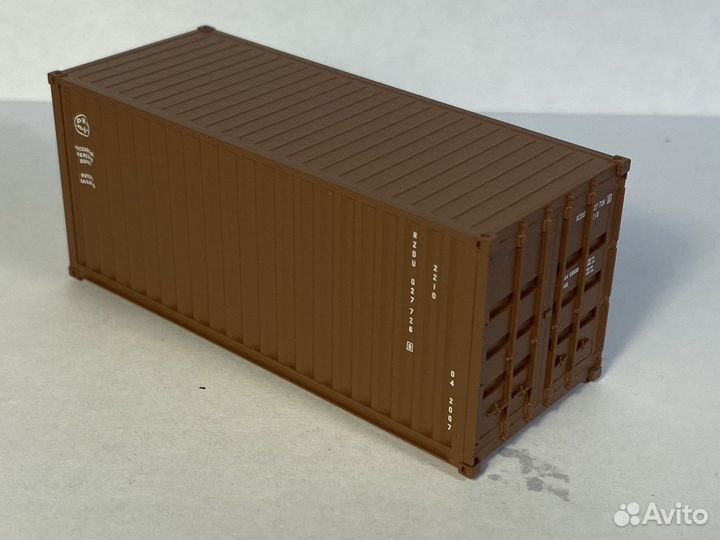1:87 Модель контейнера 20 футов ржд Евротрейн
